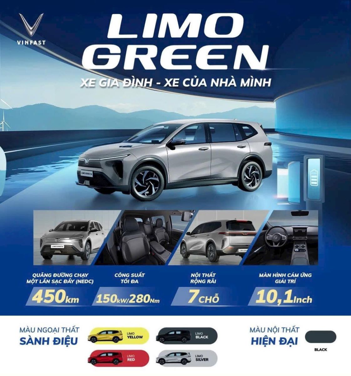 VinFast Limo Green tại Vinfast Minh Đạo Bình Dương